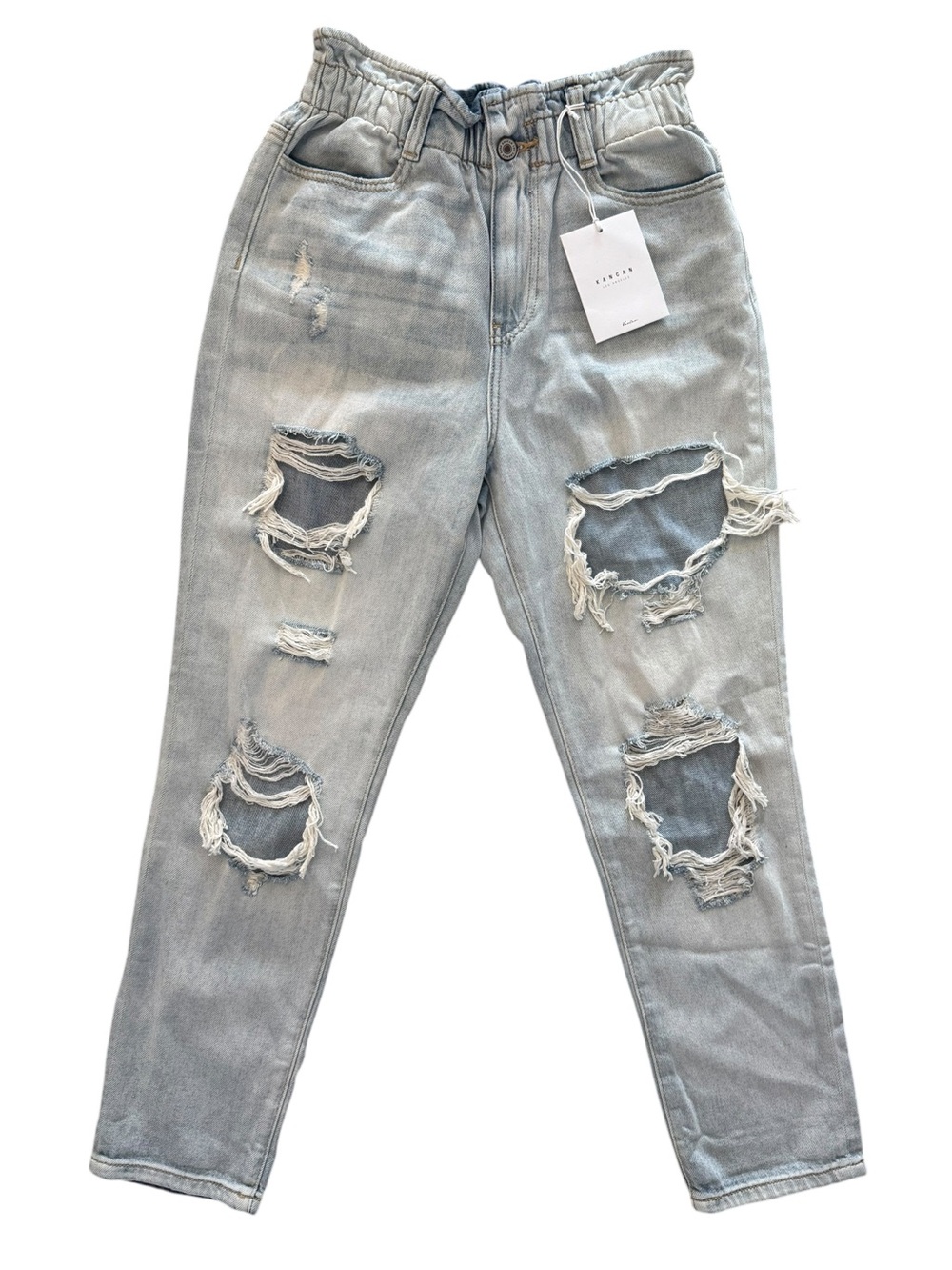 KanCan Los Angeles High Waist Paperbag Mom Jeans | Size 3/25 | NWT